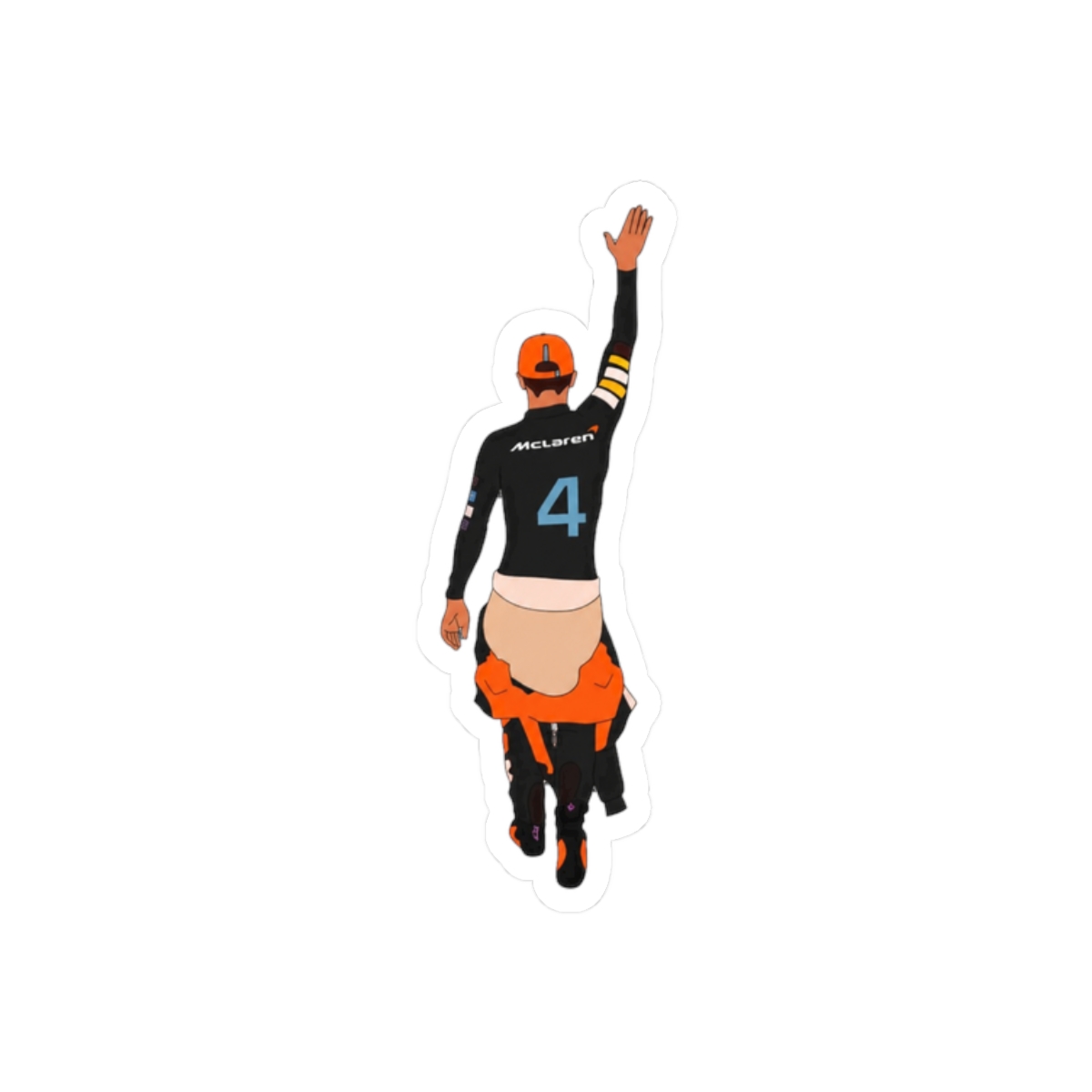 Lando Norris Number 4 - Formula 1 - alternate angle 3, merchandise