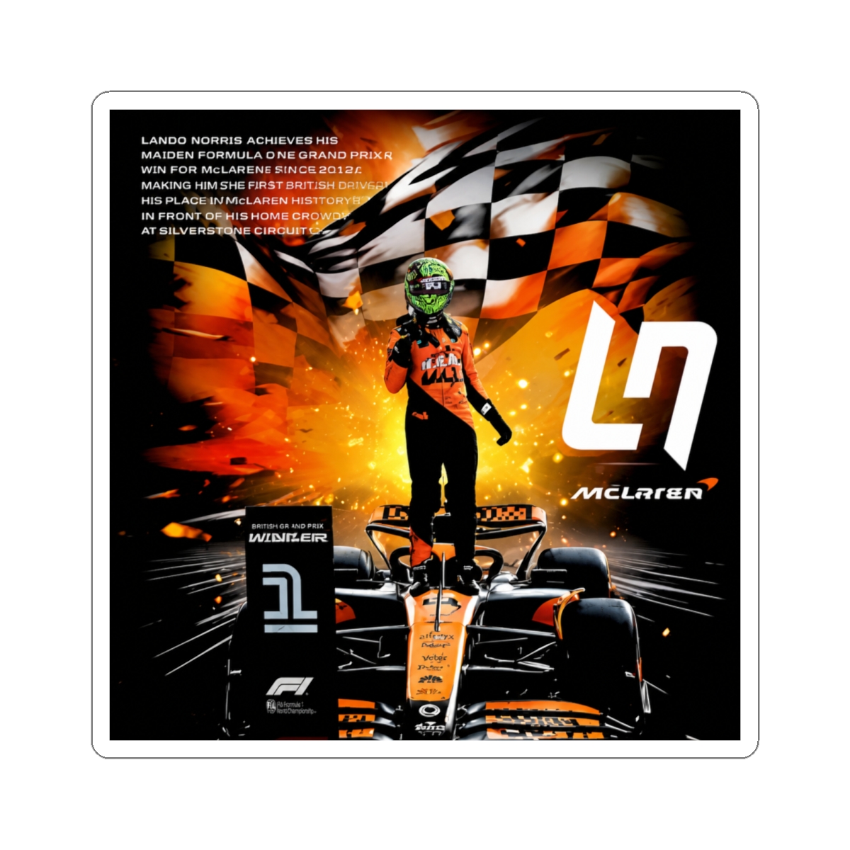 Lando Norris Profile Sticker