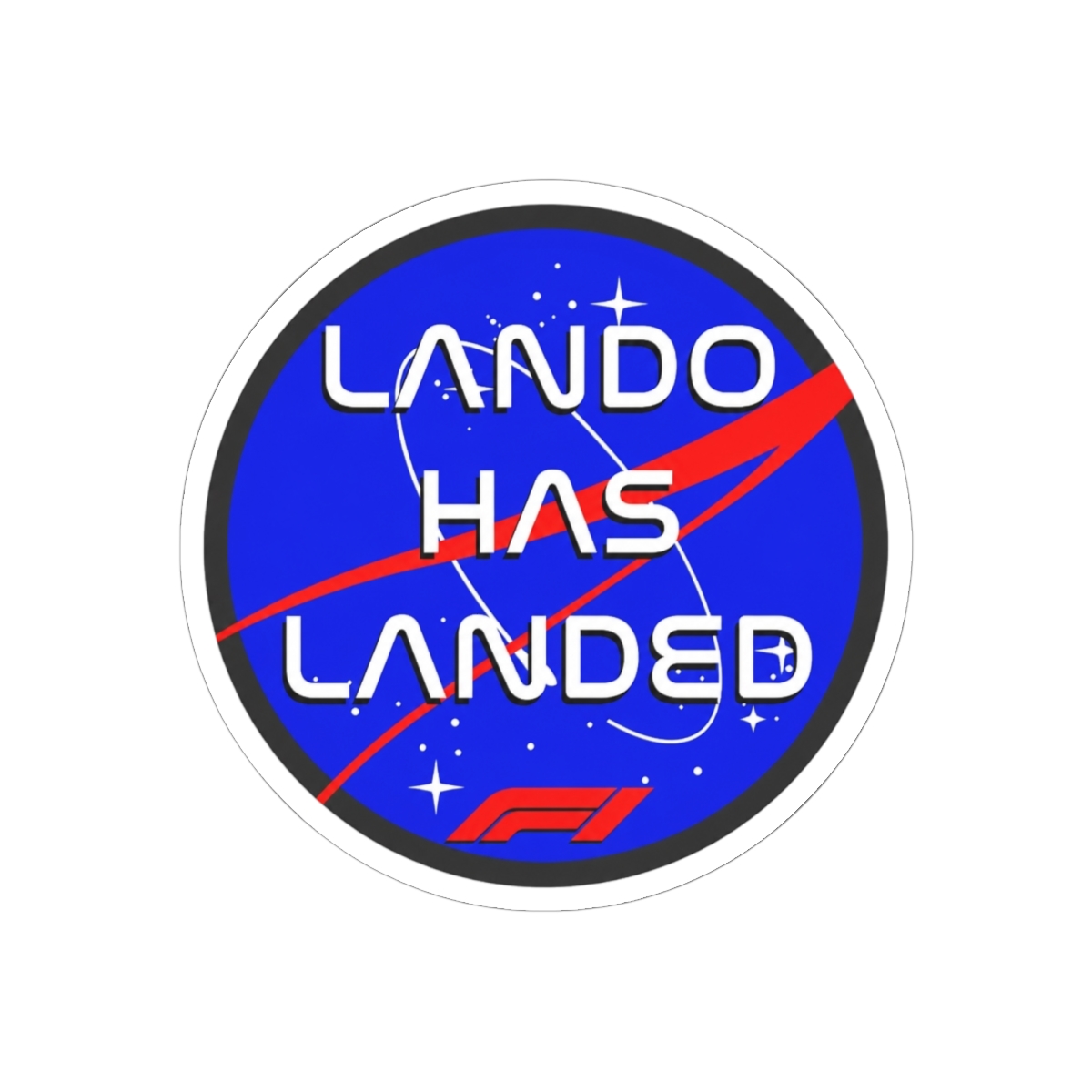 Lando Norris World Champion 2025 Winner Classic Round Sticker