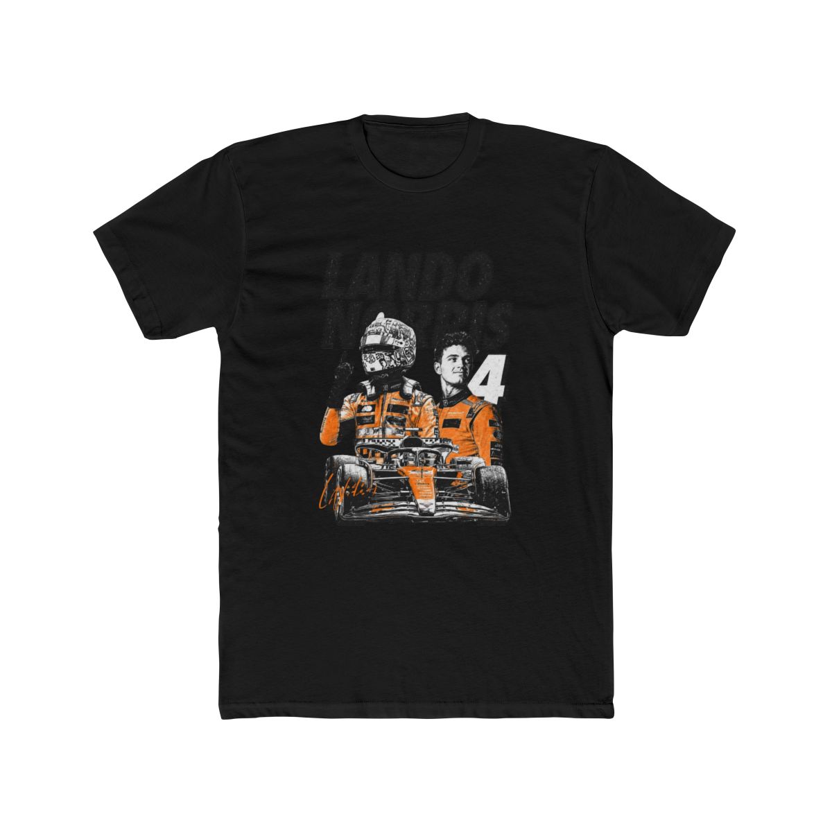 Lando Norris F1 T Shirt 2026 | Retro LN4 Racing Tee | McLaren Formula One Team Fan Gift - alternate angle 3, merchandise