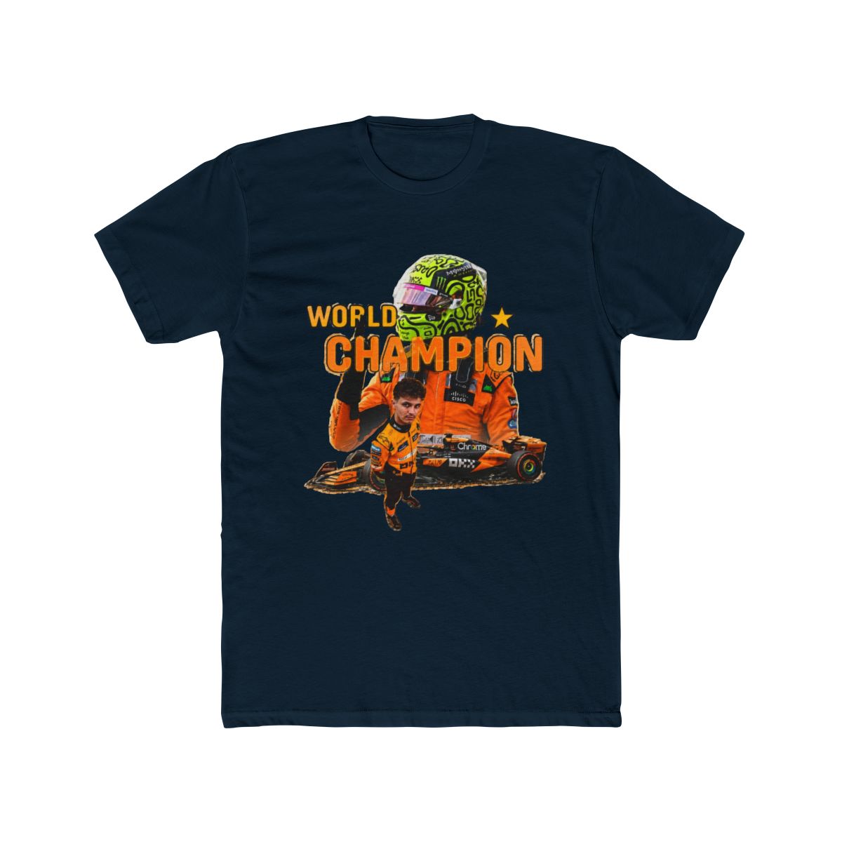 Lando Norris Champion T Shirt - alternate angle 2, merchandise